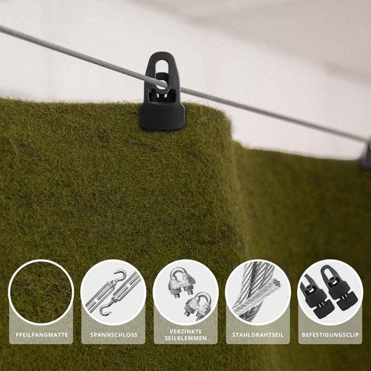 Dura Backstop Mat Arrow Safe Green nature