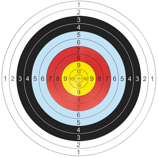 BOWRILLA 20er Set Zielscheiben-Auflagen 38 × 38 cm für Bogenschießen und Training