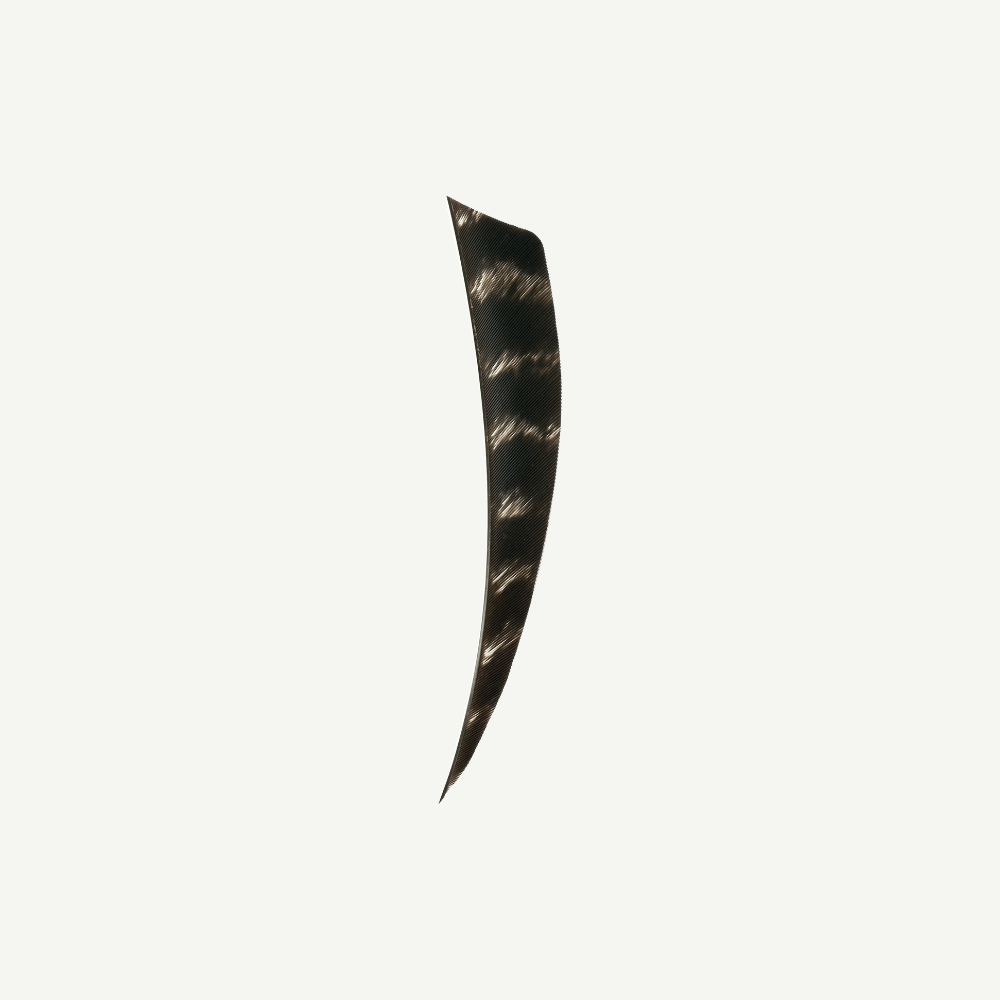 Feather RW Shield 4 inch natural barred