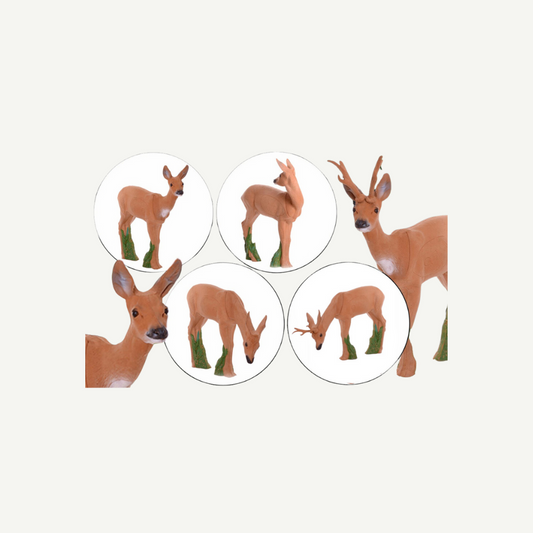 IBB 3D Target Group Doe with Eating Roe Buck