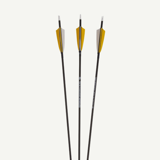 Penthalon Carbon Arrows Slim Line Black Natural Feathers