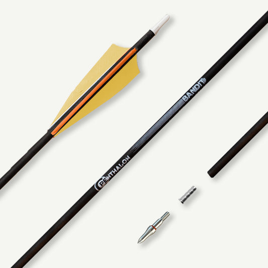 Penthalon Carbon Arrows Bandit Natural Feathers