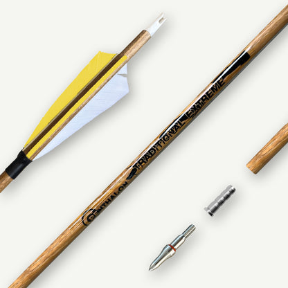 Penthalon Carbon Arrows Traditional Extreme Natural Feathers