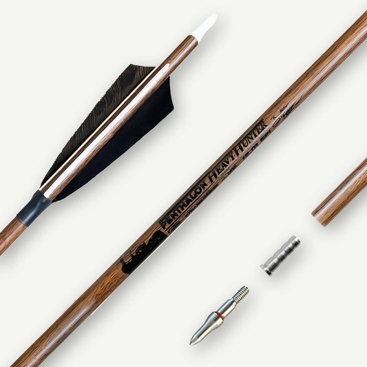 Penthalon Carbon Arrows Heavy Hunter Natural Feathers