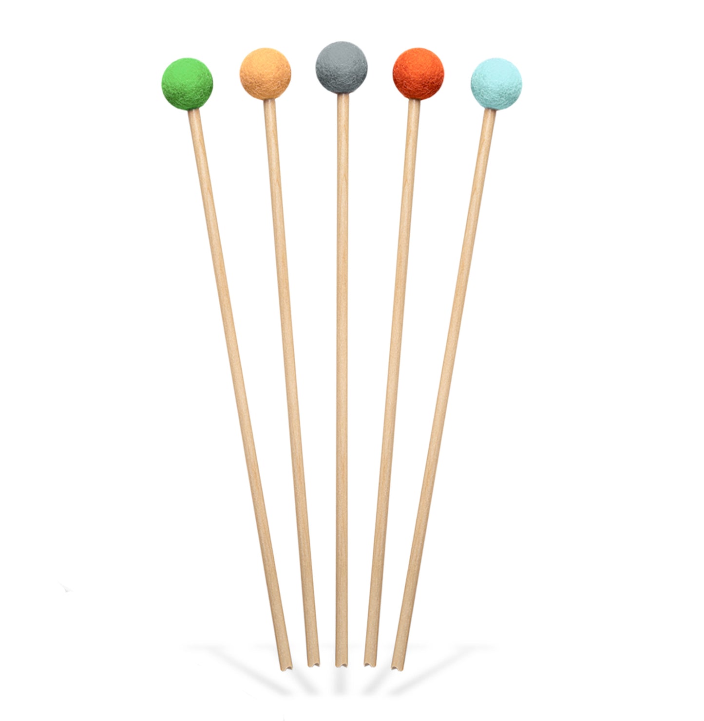 BOWRILLA 5-piece set of wooden arrows with colorful felt tips