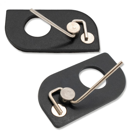 BOWRILLA Set of 6 Magnetic Stainless Steel Arrow Rests, Universal and Self-Adhesive