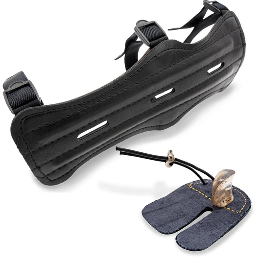 BOWRILLA Armschutz- und Fingertab-Set für Kinder (6–15 Jahre)