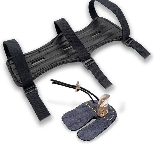 BOWRILLA Armschutz- und Fingertab-Set für Kinder (6–15 Jahre)
