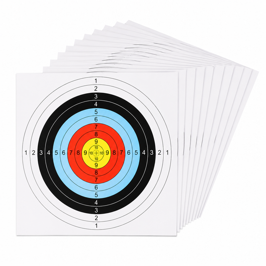 BOWRILLA 20-Pack Target Faces 38 × 38 cm for Archery and Training